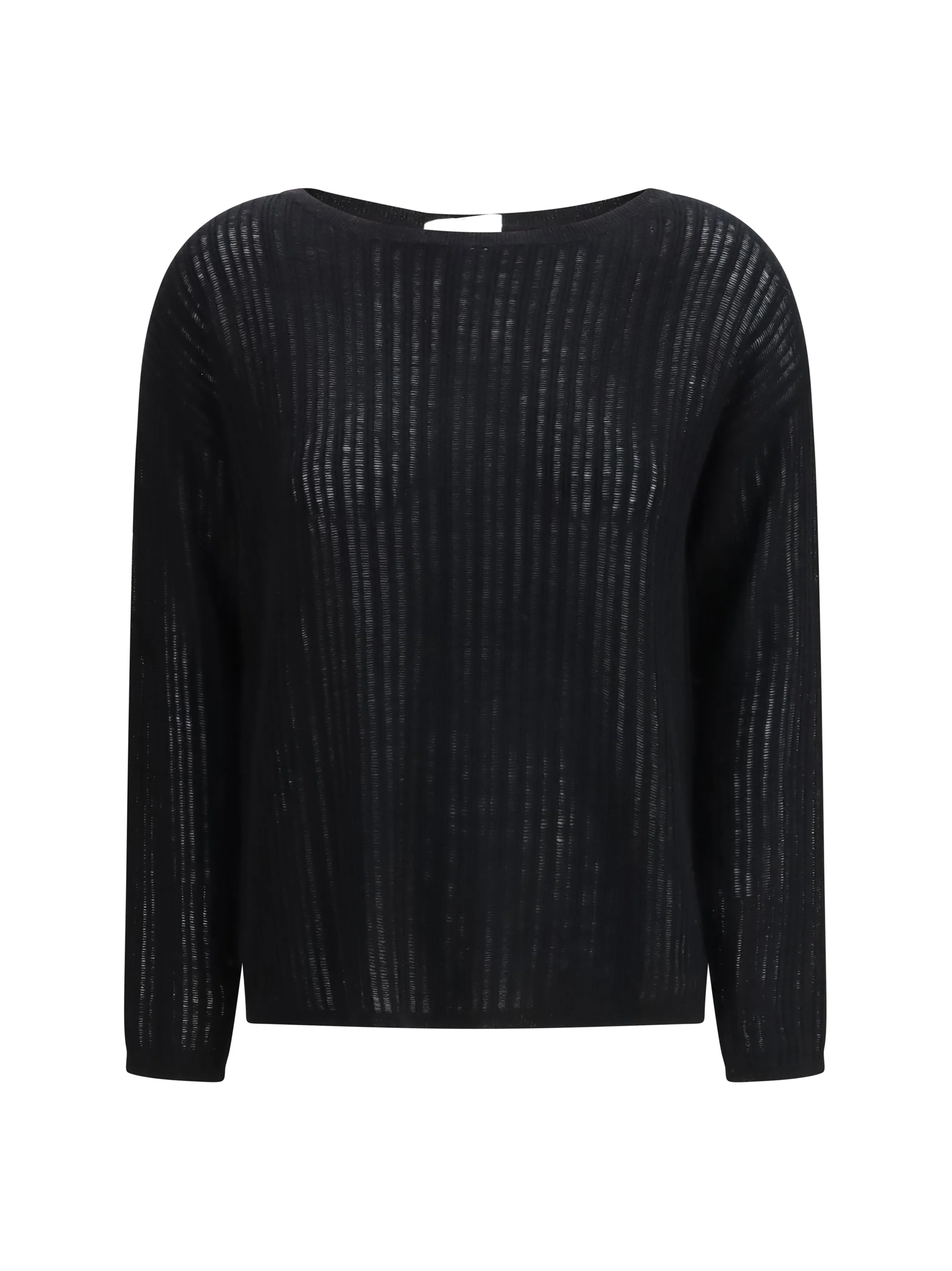 rib-knit crew-neck sweater