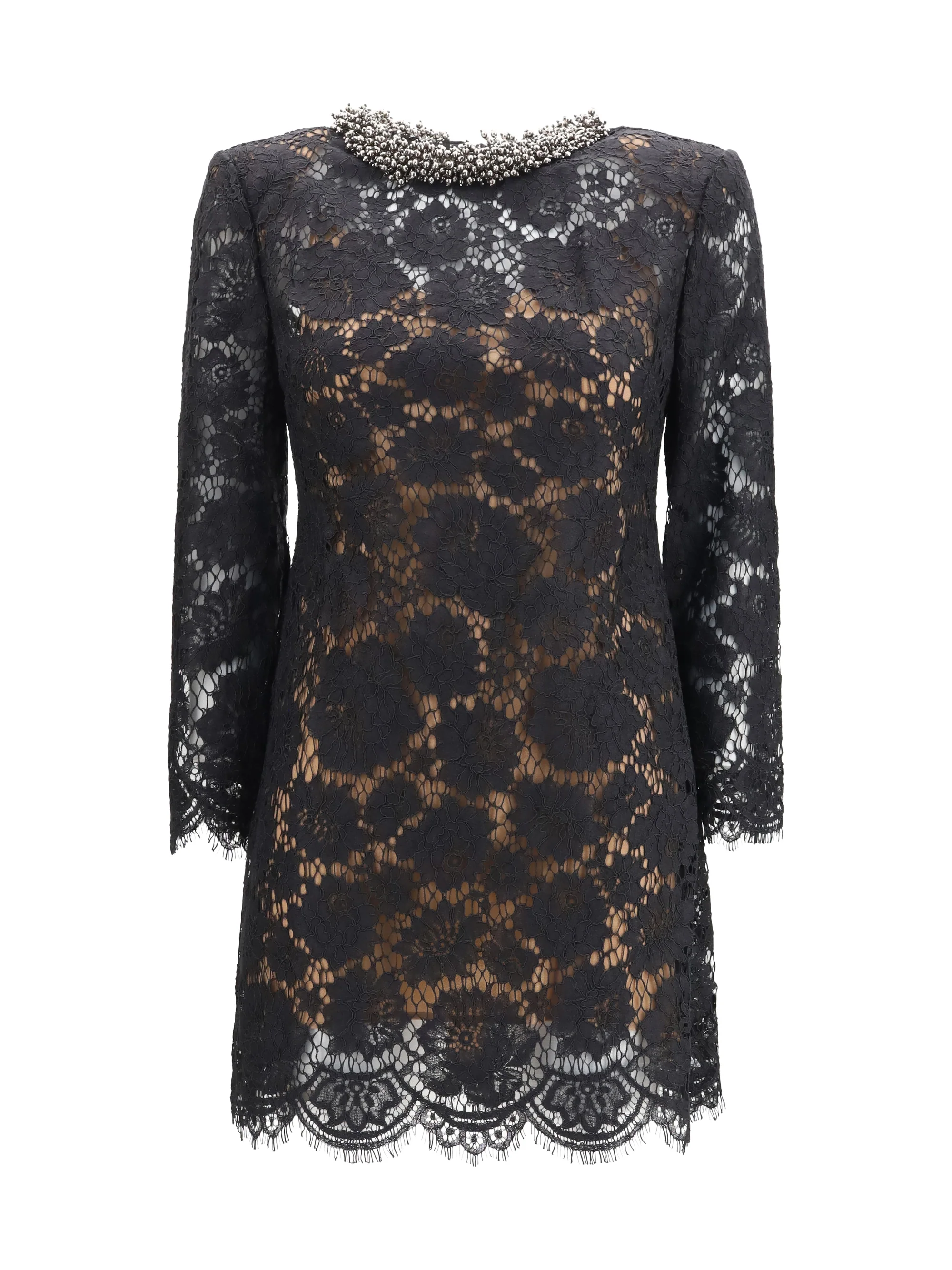 SELF-PORTRAIT 6 lace long sleeve mini dress