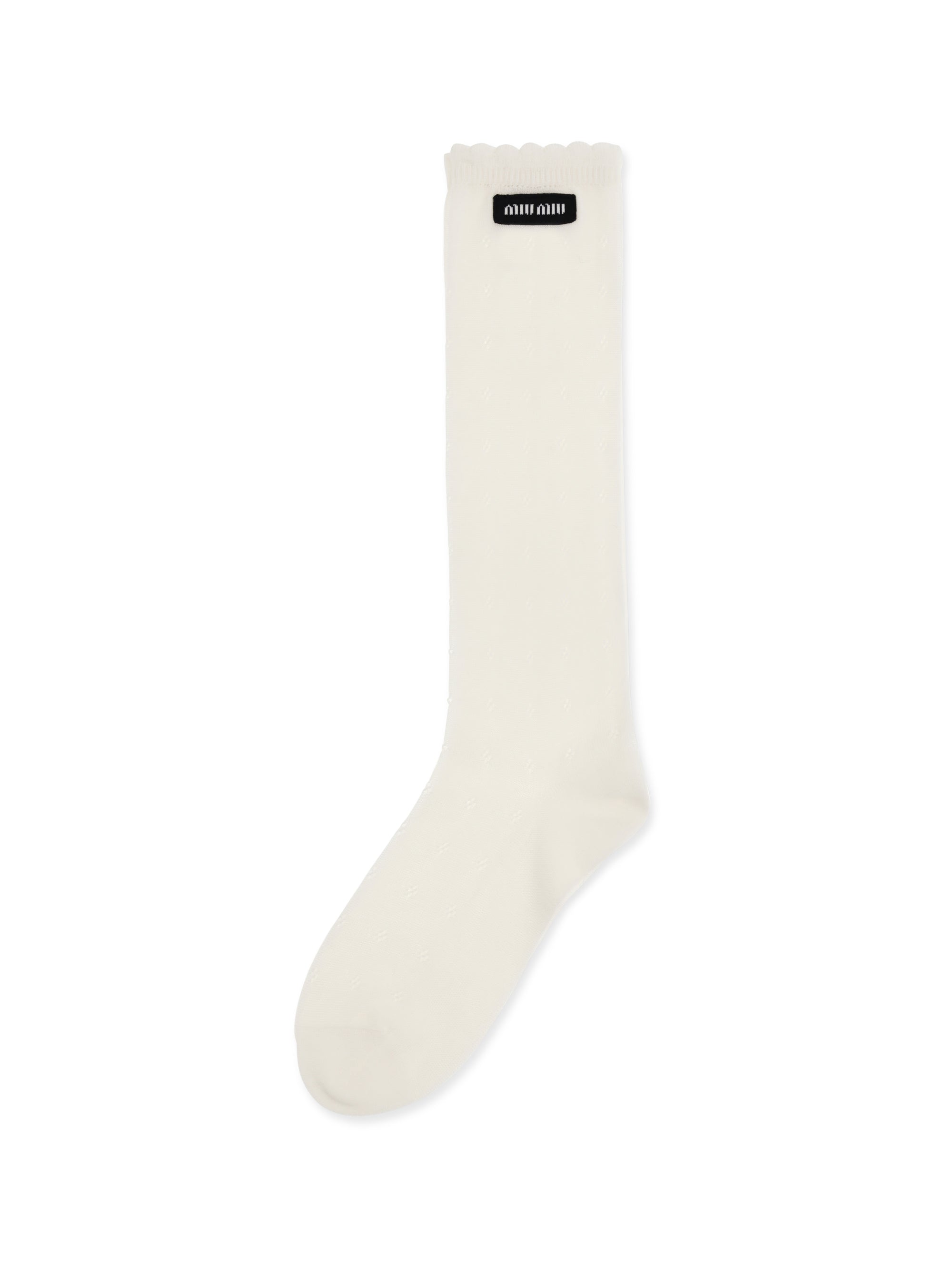 MIU MIU III cotton pointelle socks
