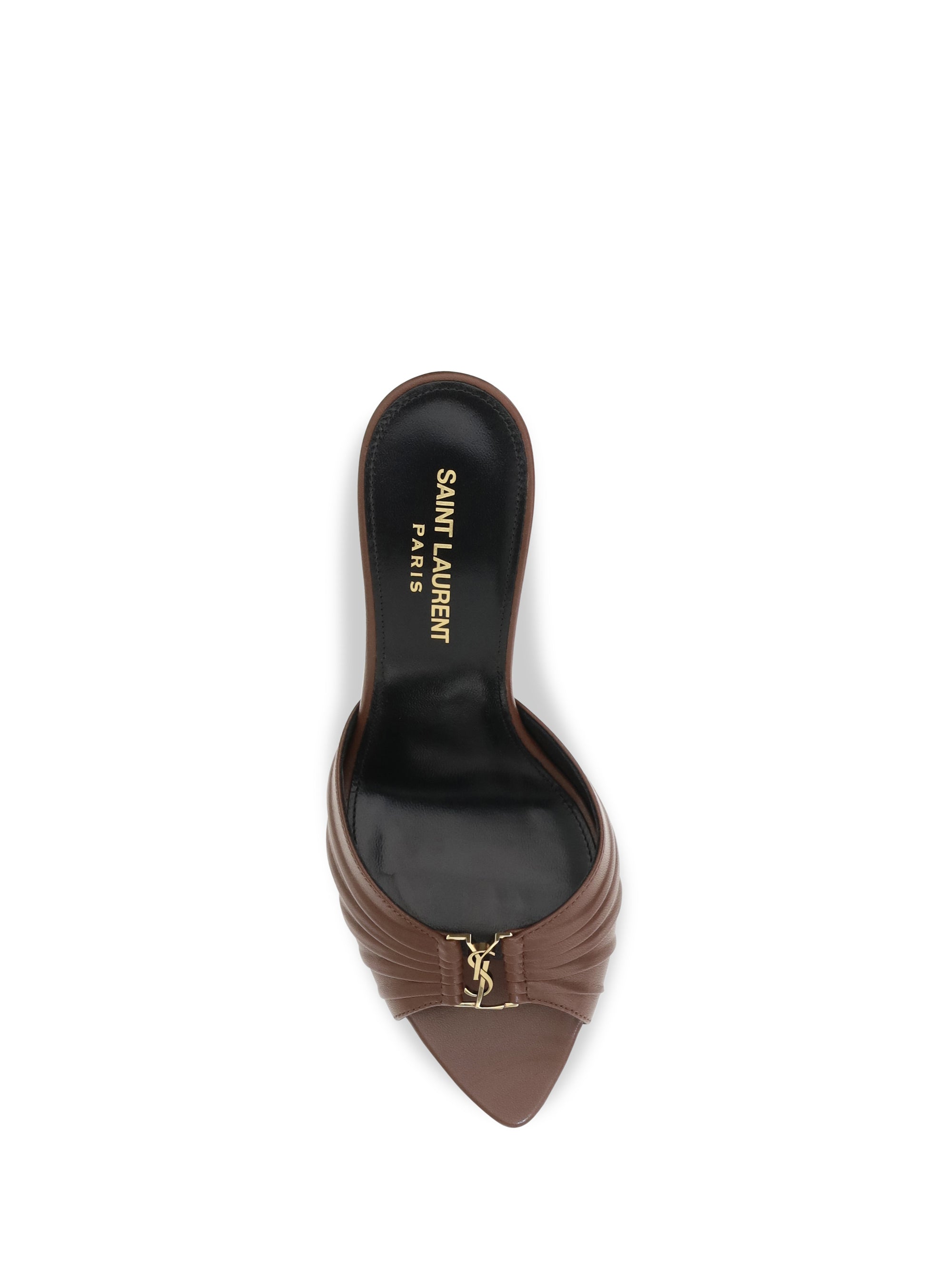 babylone smooth leather mules