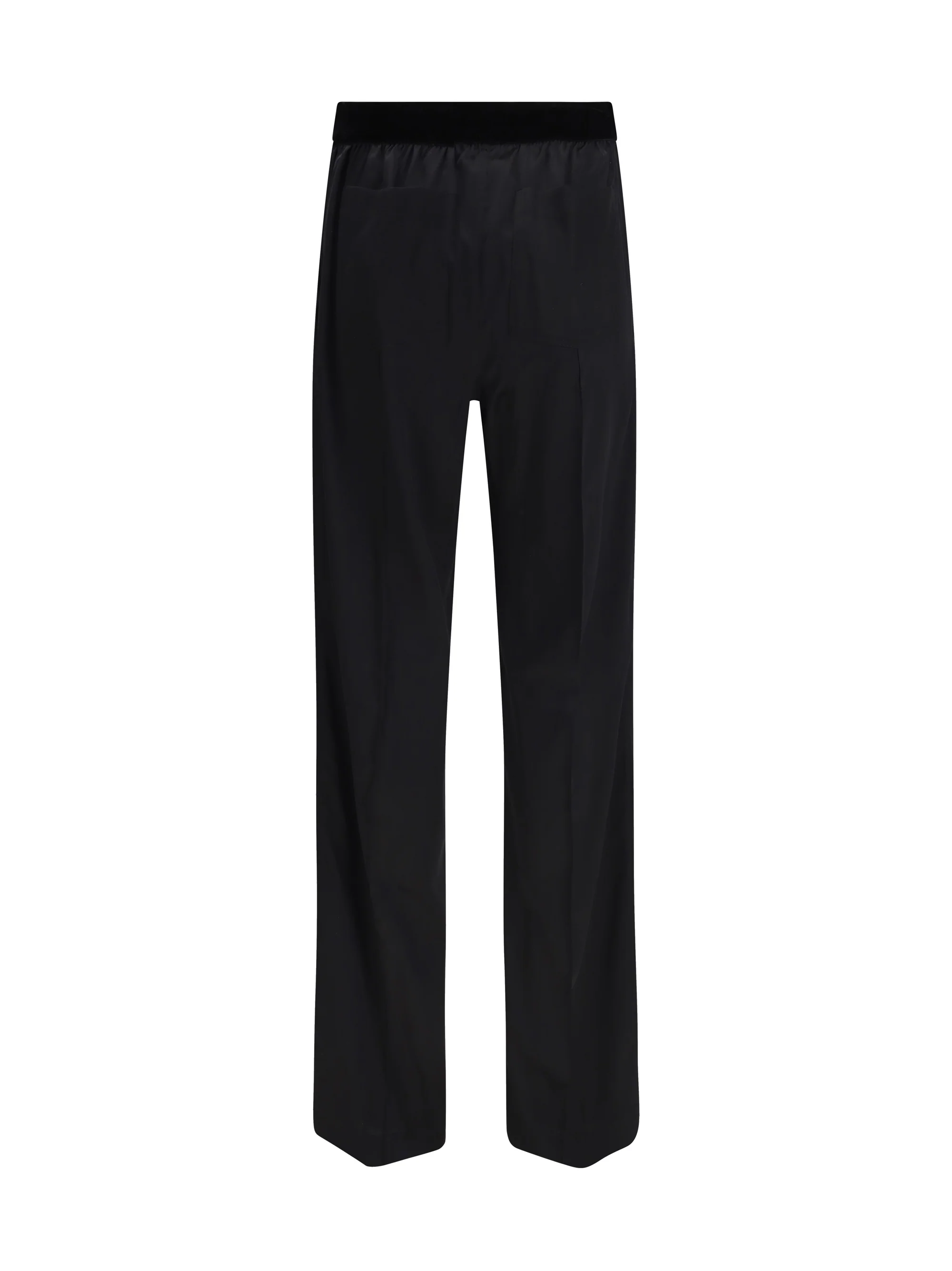 stretch silk satin pants