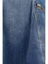 denim flared mini dress