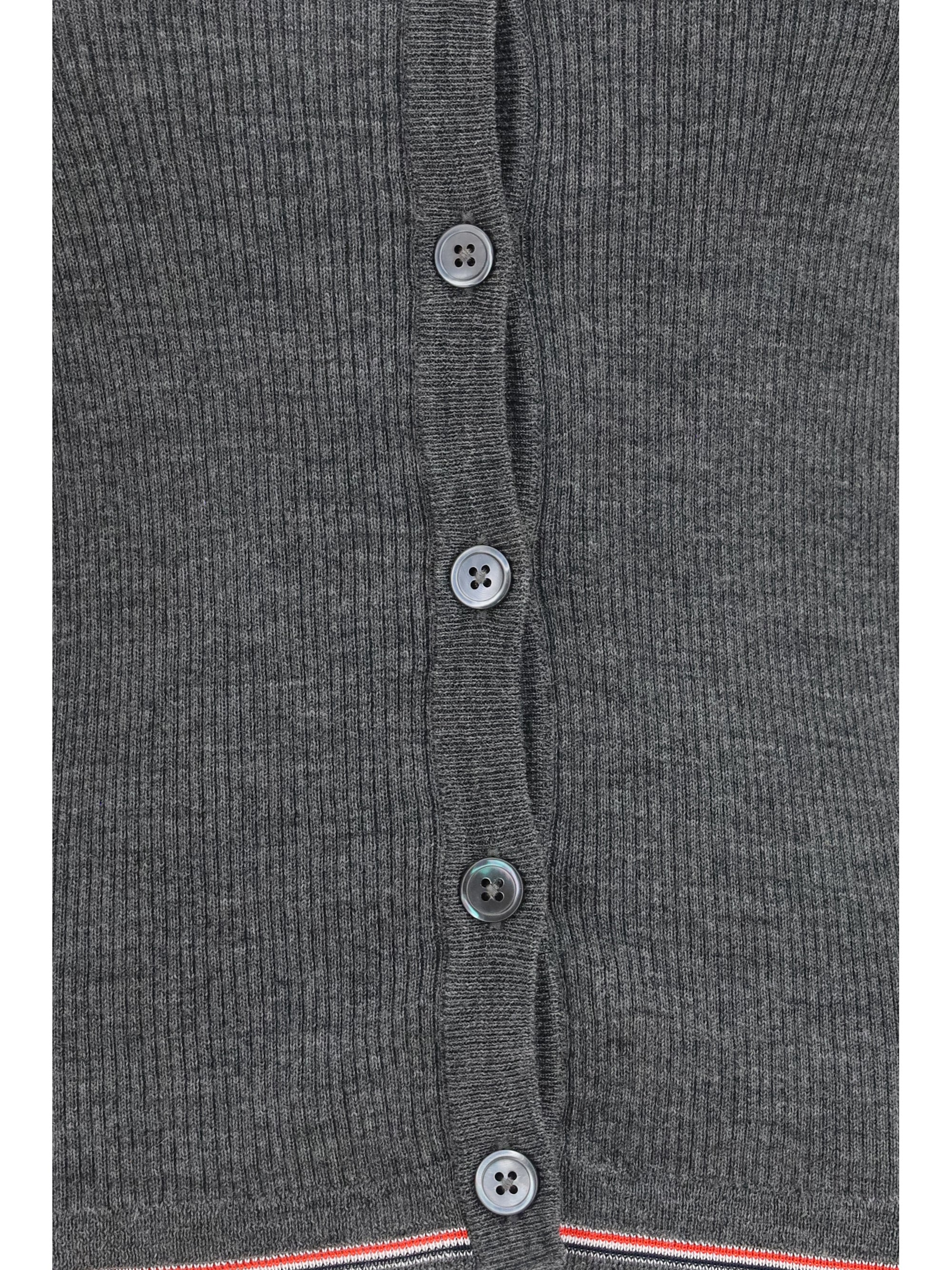 ribbed merino wool cardigan