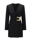 grain de poudre blazer with belt