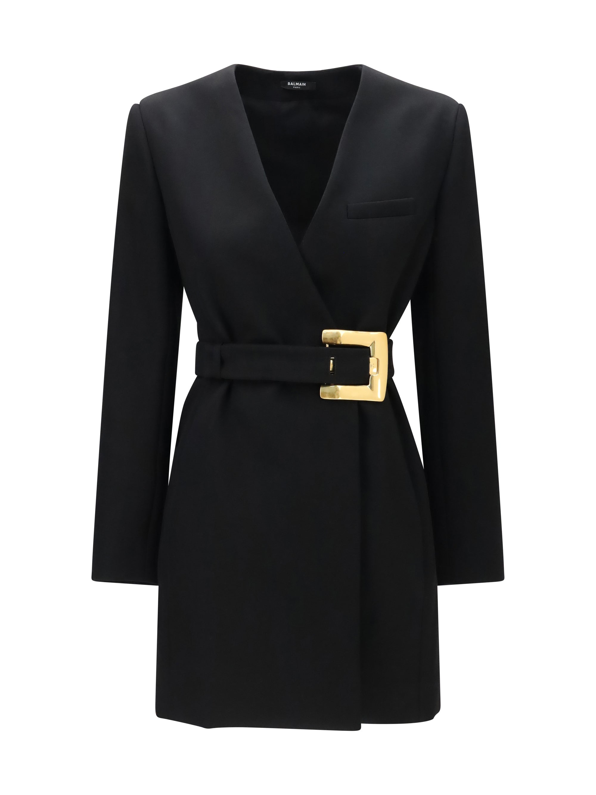 grain de poudre blazer with belt