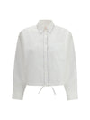 cropped long-sleeve shirt