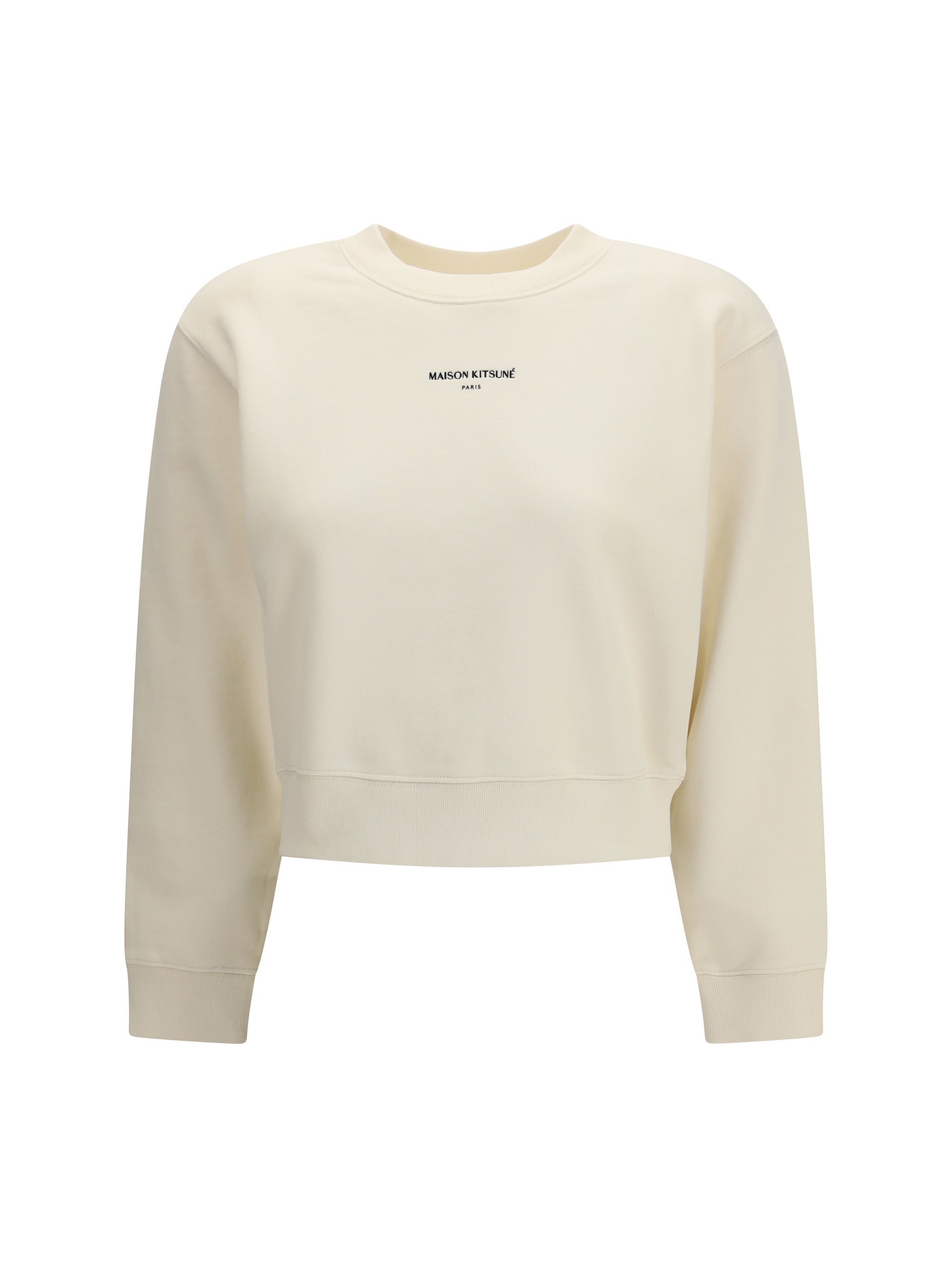 MAISON KITSUNÉ L paris cropped sweatshirt