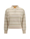 college striped polo sweater