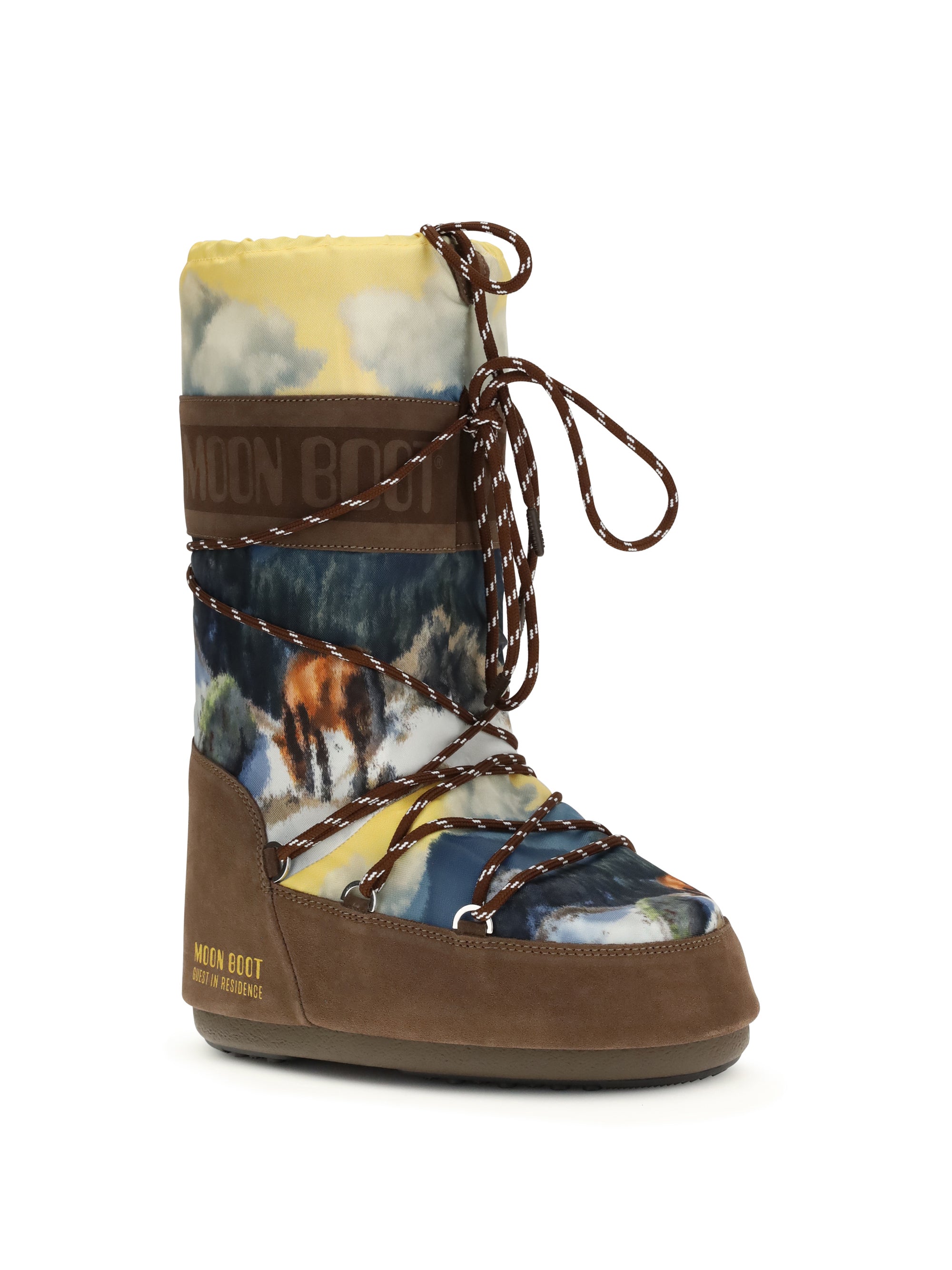 moon boot x guest in residence print boots