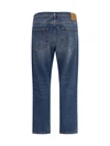 washed twisted seam jeans