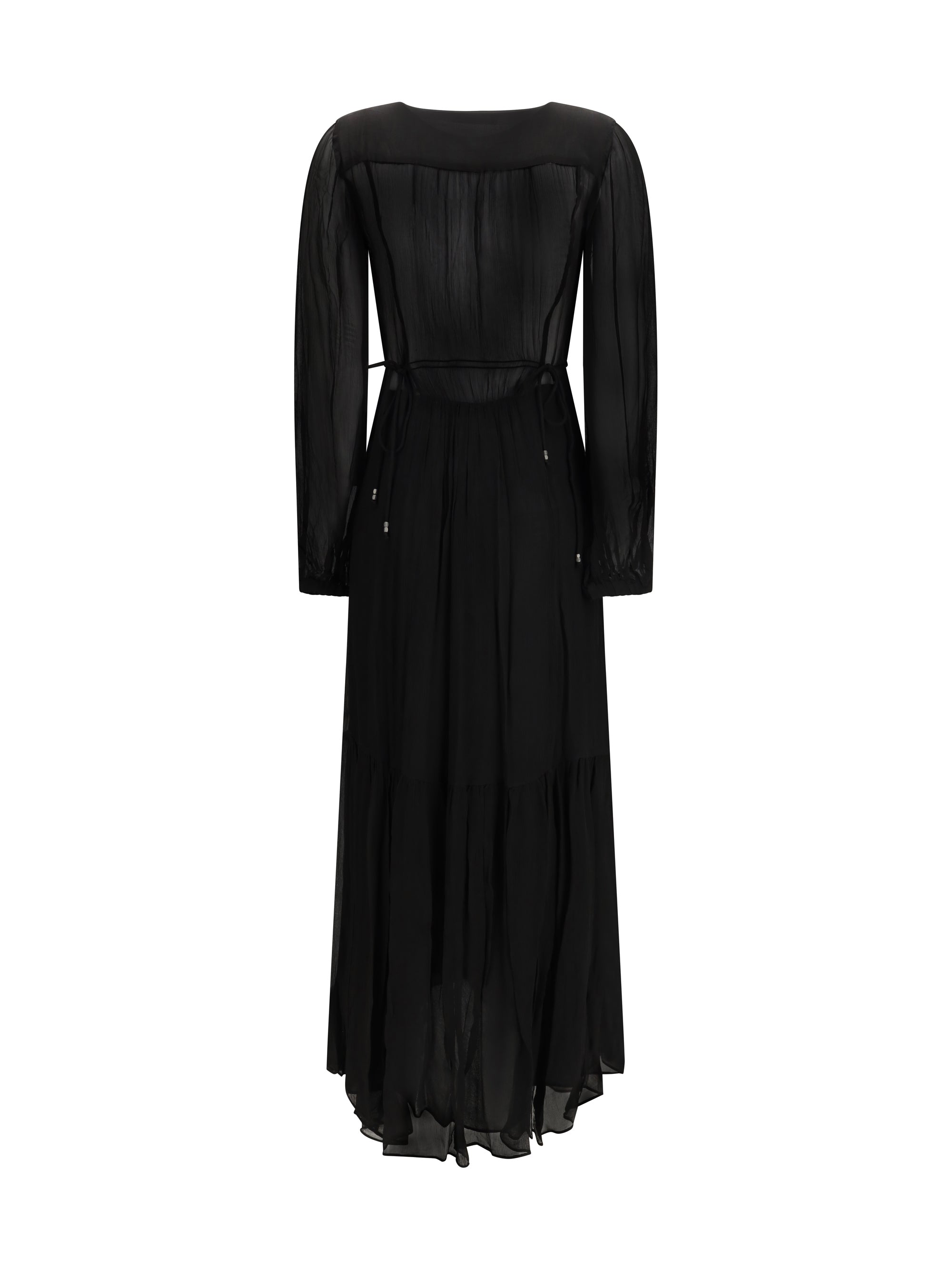 MARANT ETOILE 38 buttoned sheer long dress