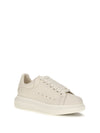 oversized pebbled leather sneakers