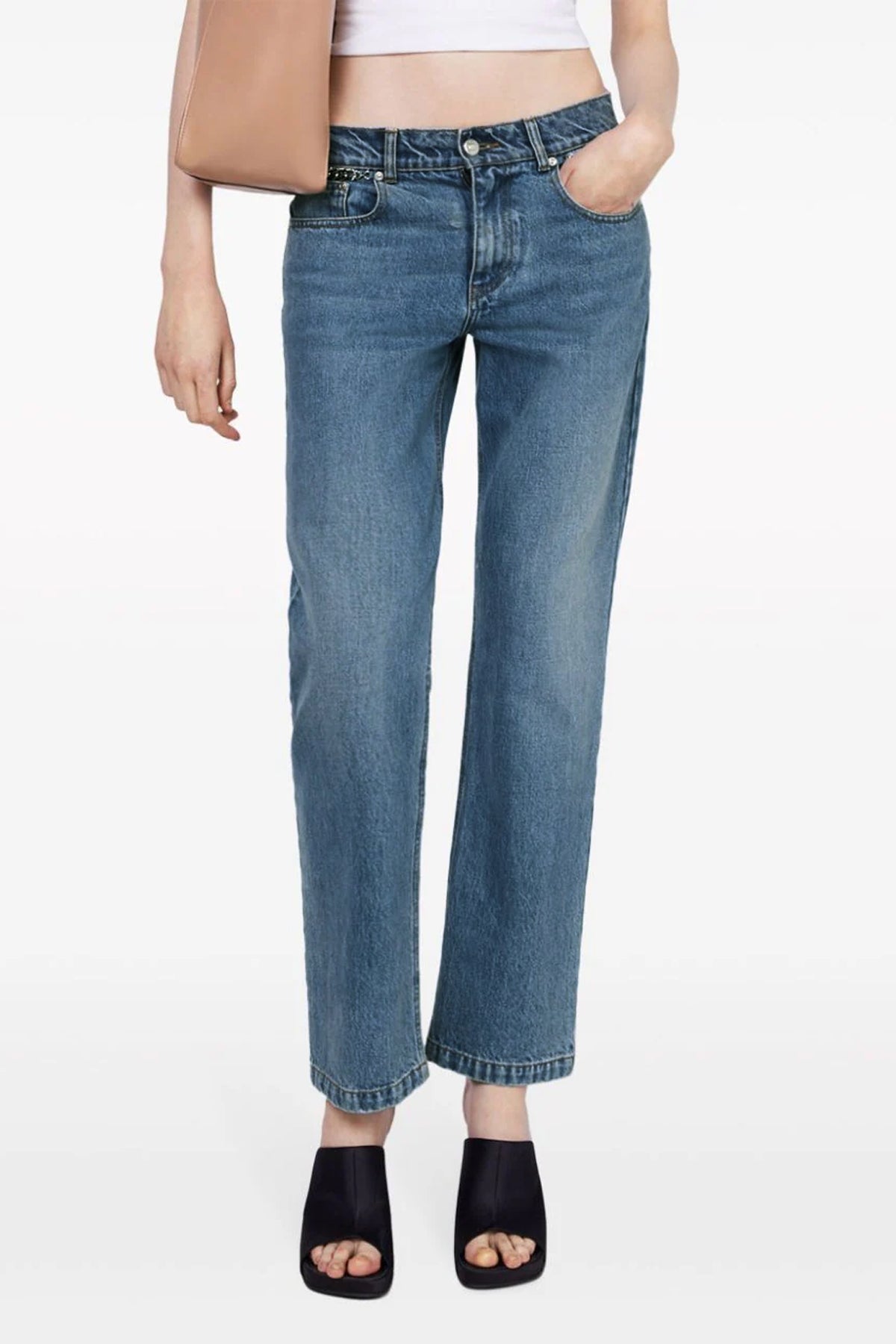 STELLA MCCARTNEY 27 falabella cotton denim jeans