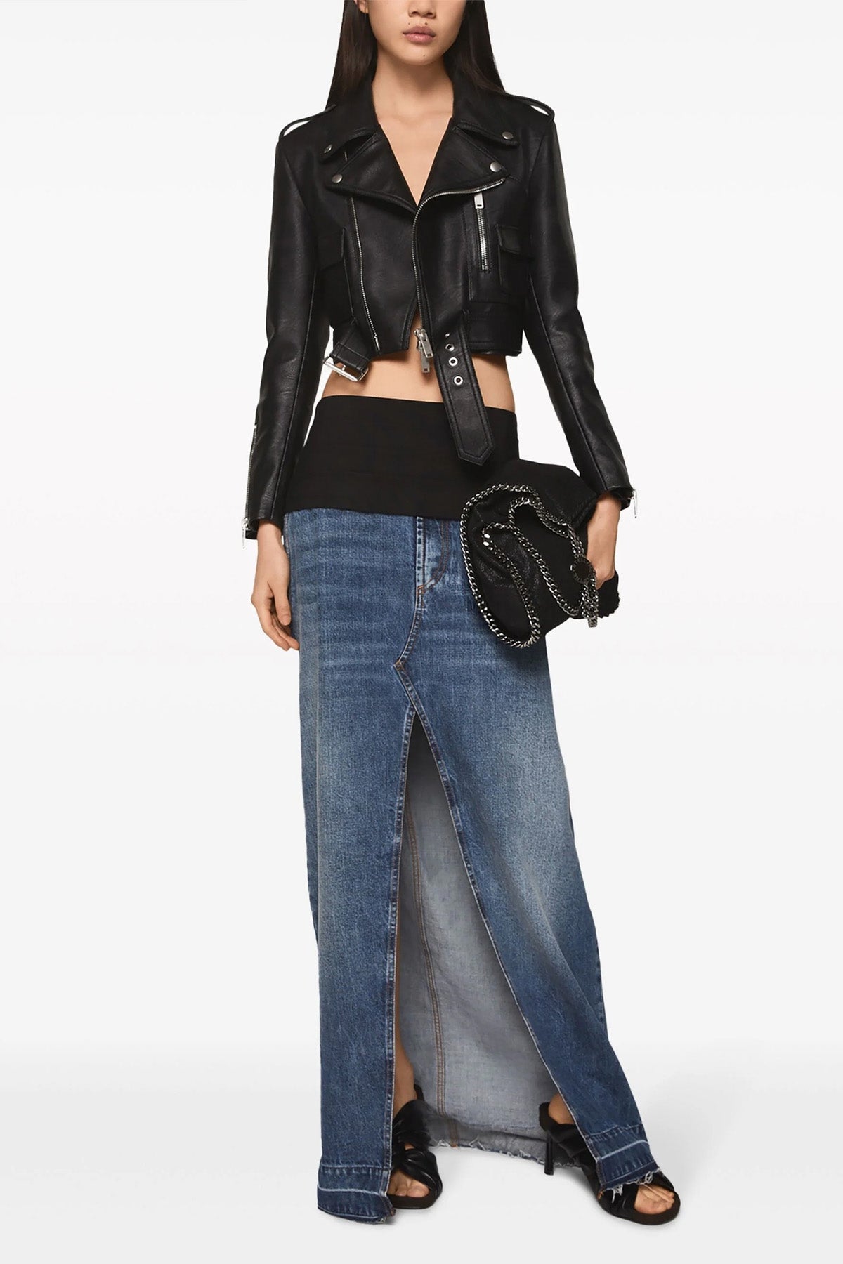 STELLA MCCARTNEY S cotton denim skirt
