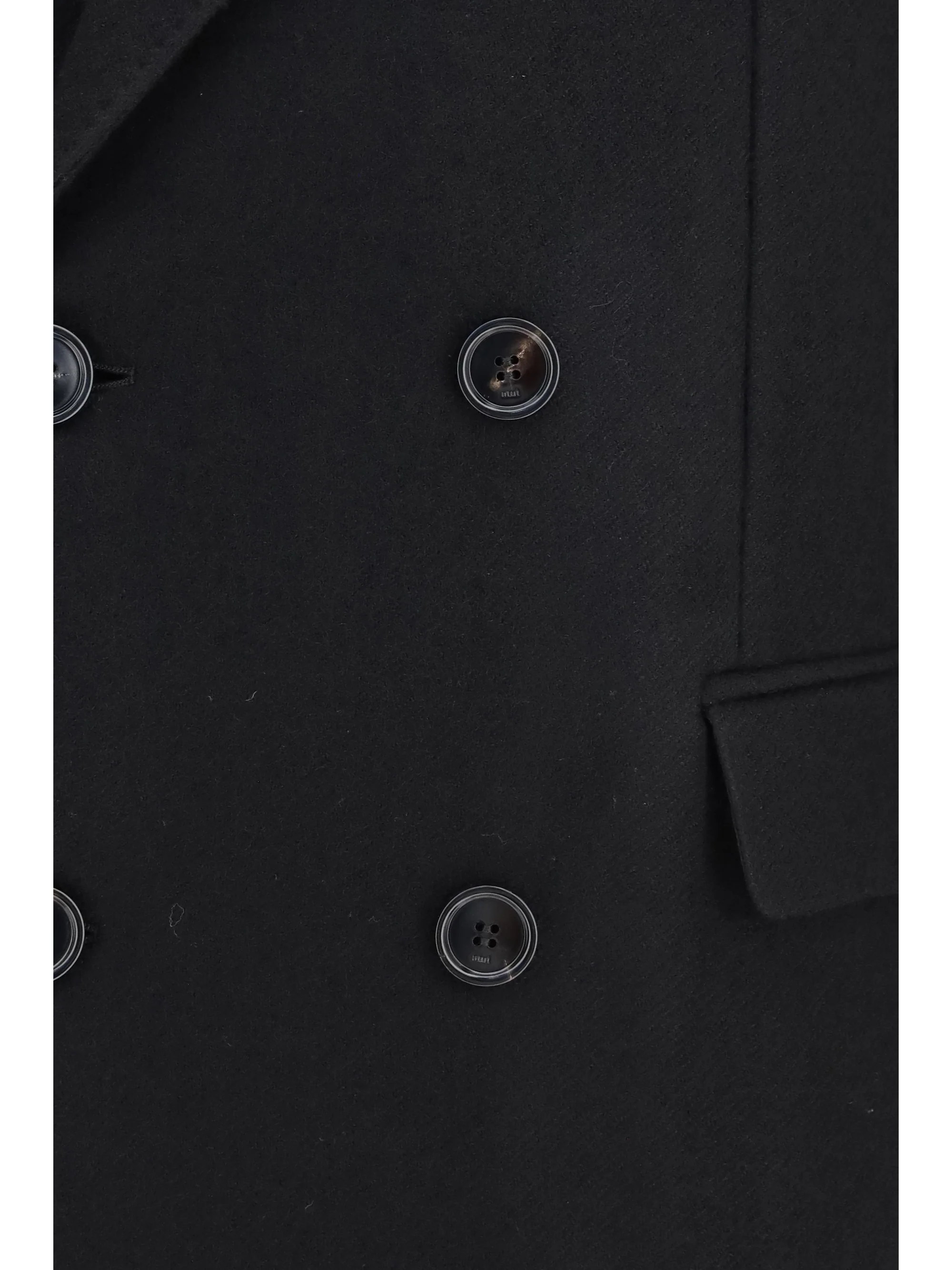 double-breasted wool coat