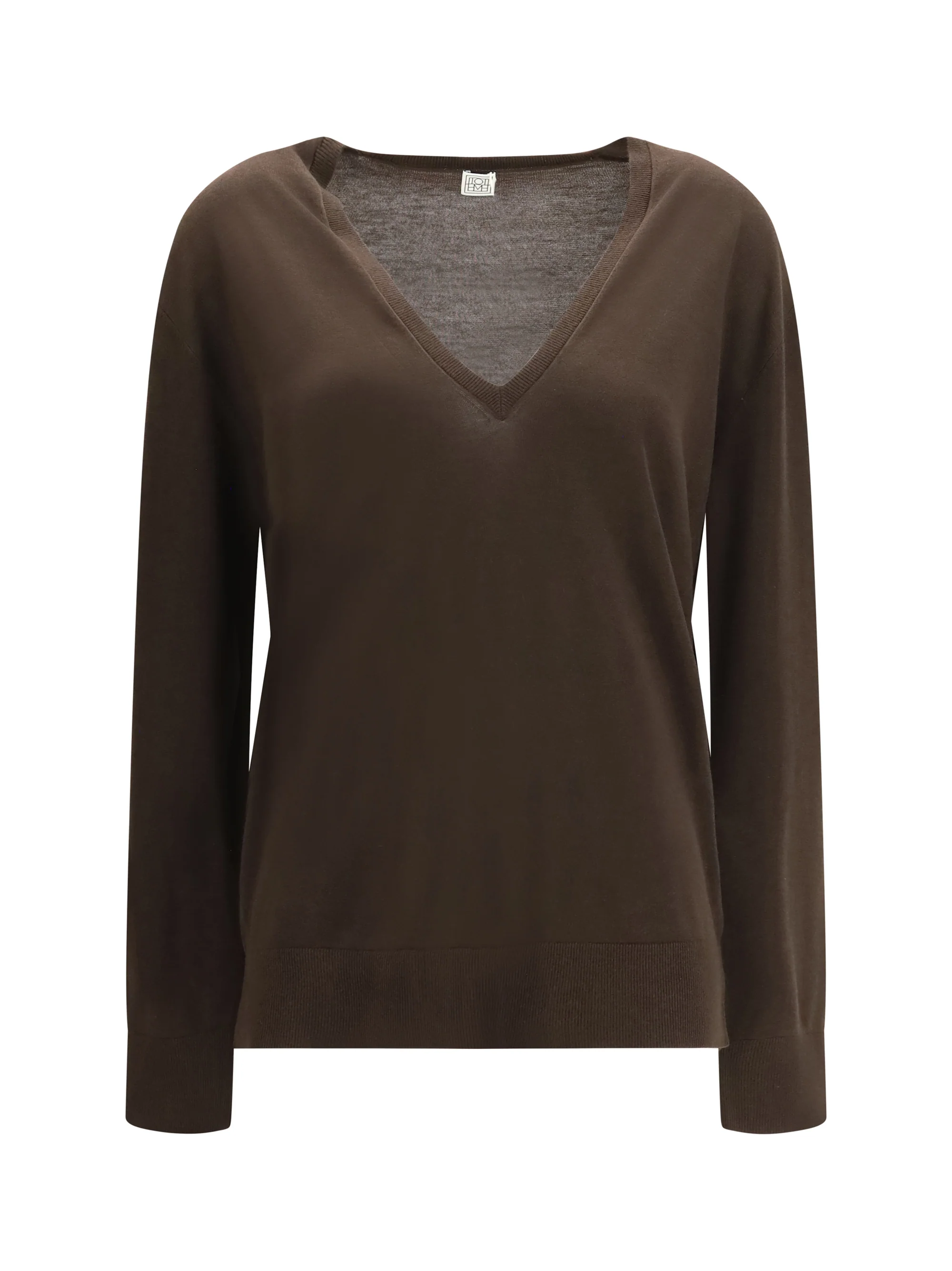 TOTEME L v-neck cashmere-blend sweater
