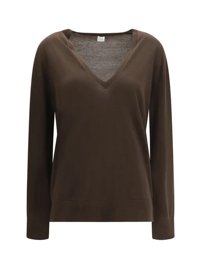 v-neck cashmere-blend sweater
