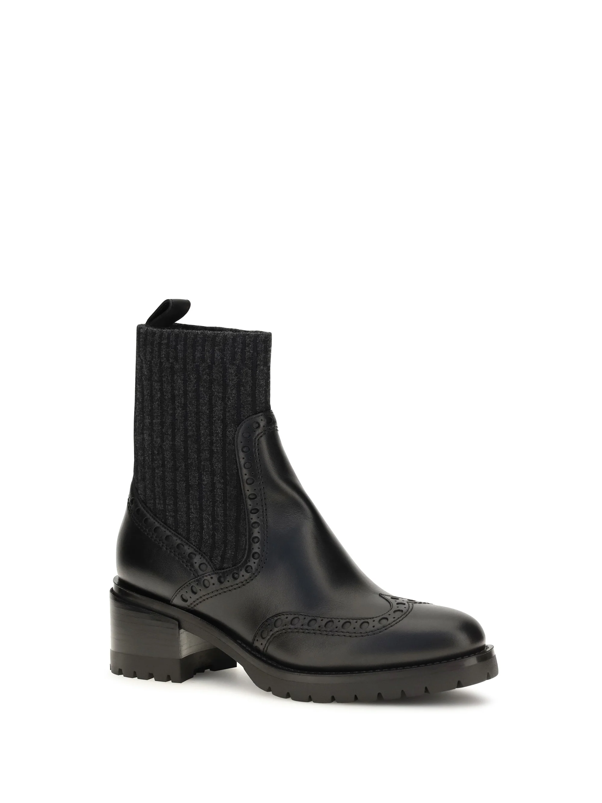 SANTONI 36 ferret leather boots