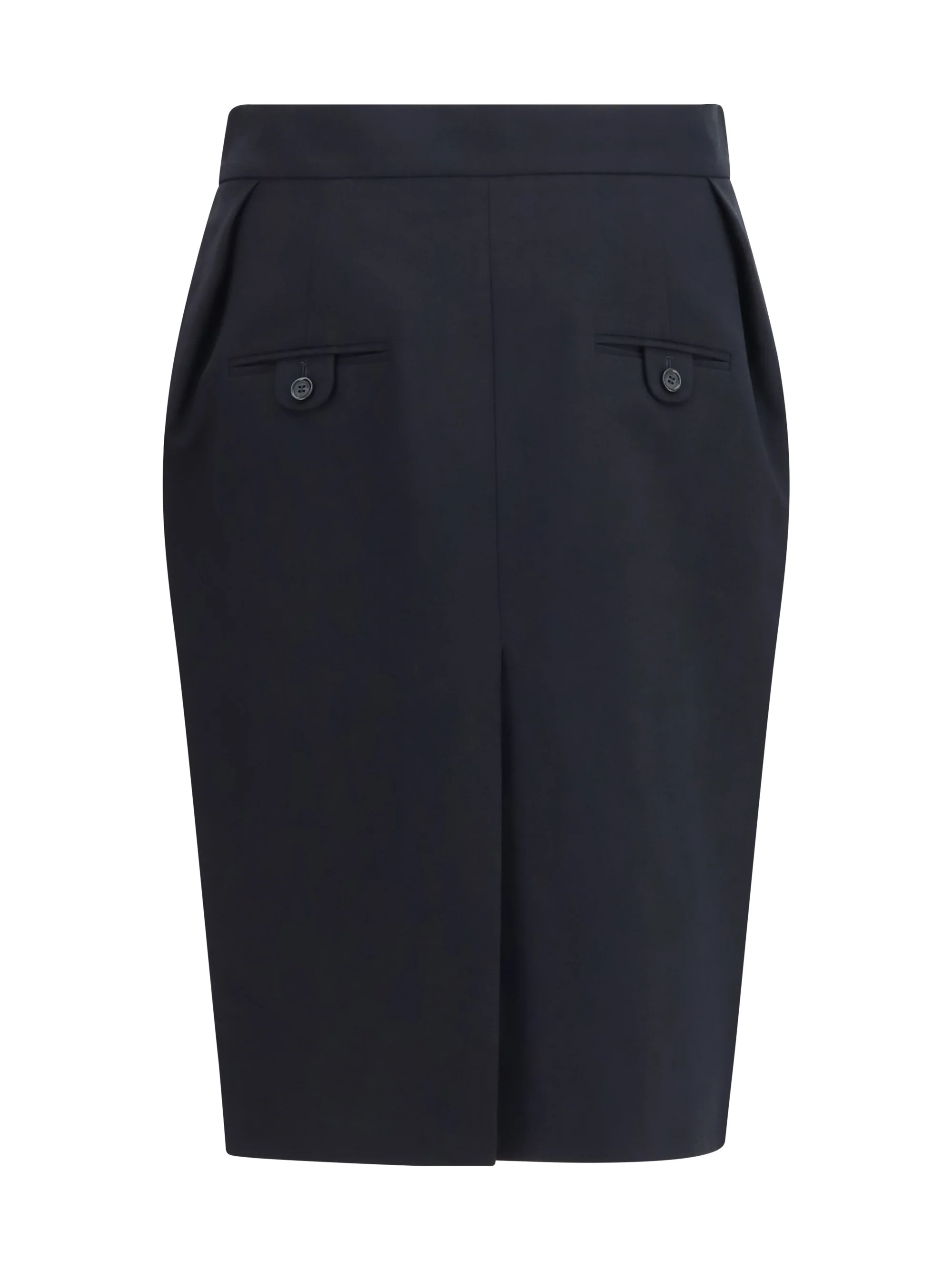 pleated midi skirt