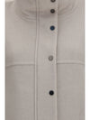 double-faced wool and cashmere jacket with detachable shearling insert
