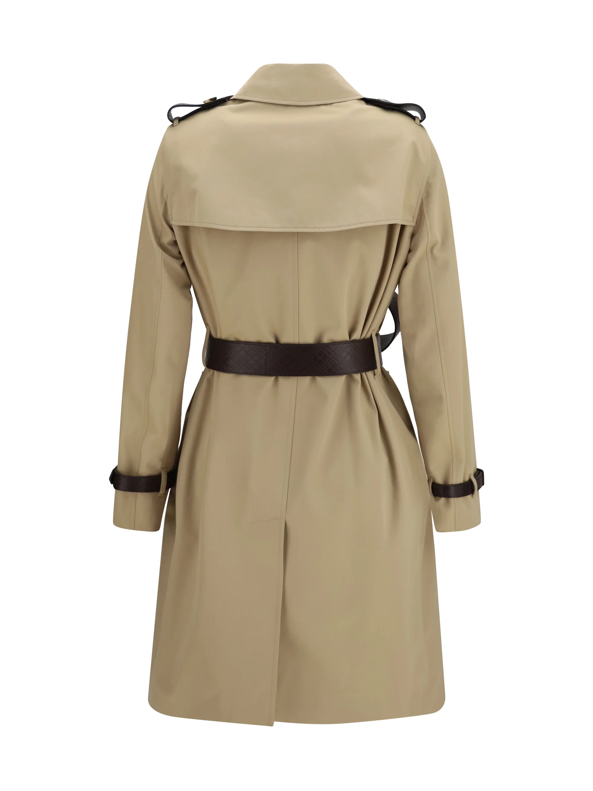 kensington midi leather trench