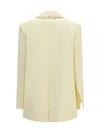 double-collar blazer in viscose blend