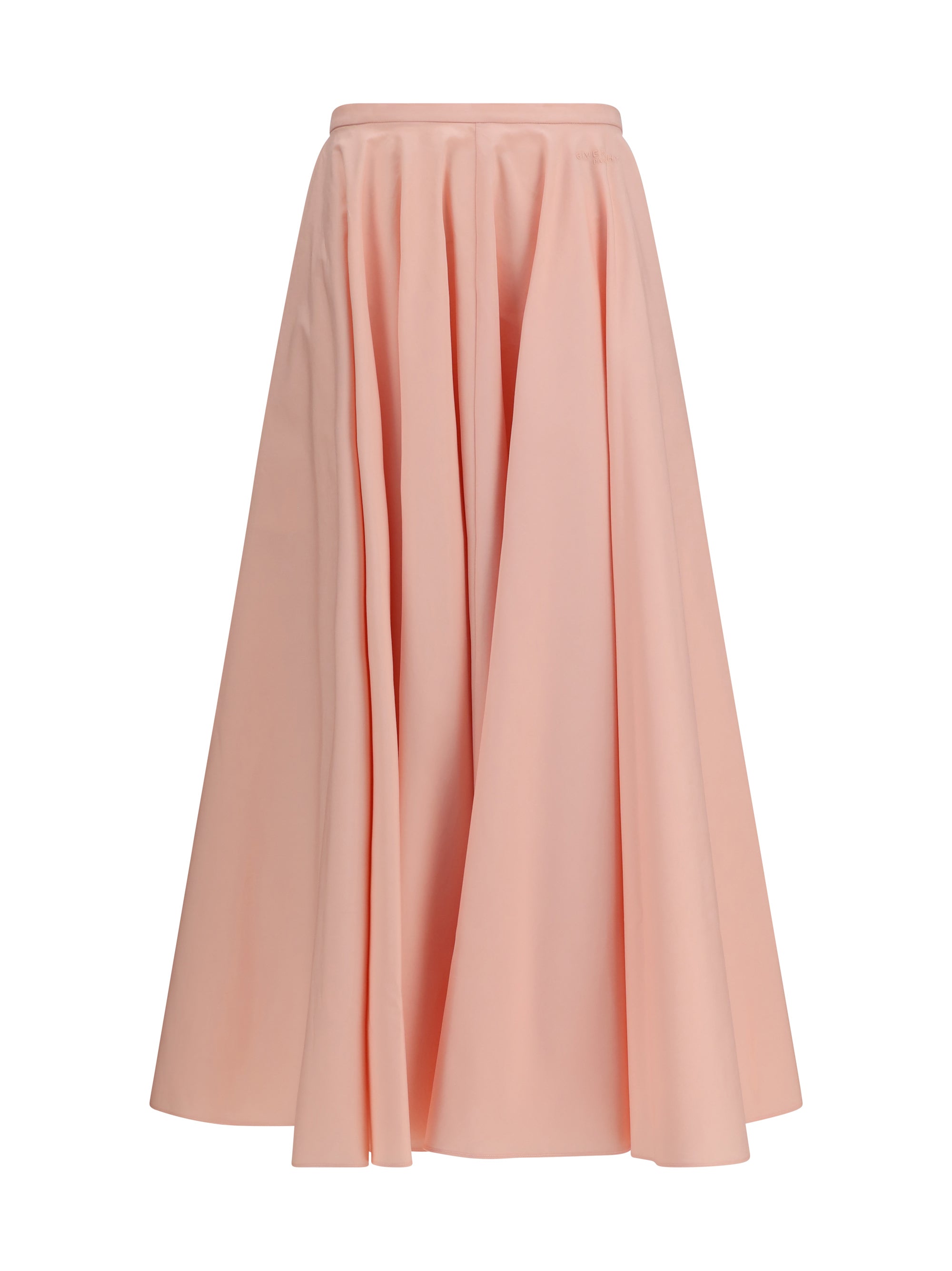 GIVENCHY 36 long circular skirt in cotton poplin