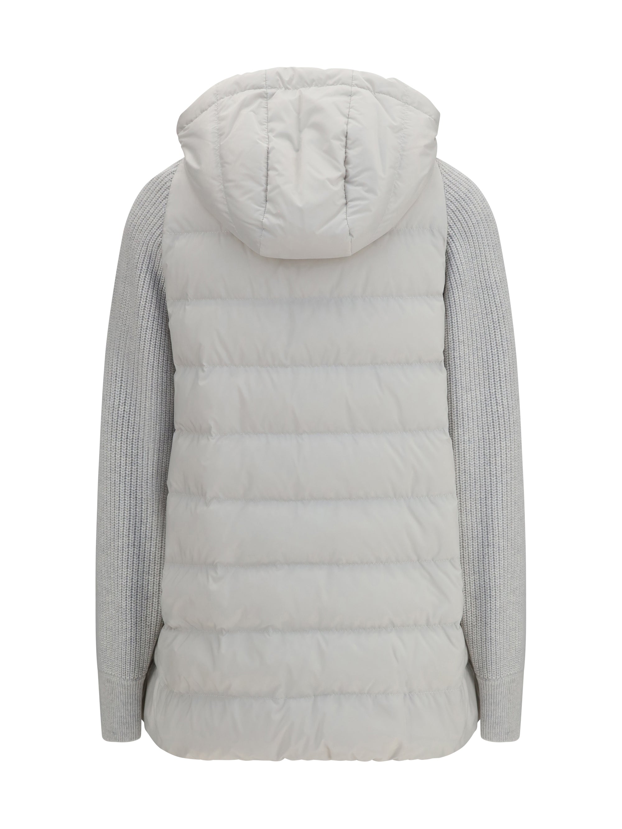 BRUNELLO CUCINELLI 40 long monili chain puffer jacket