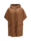 quilted urban light nylon cape