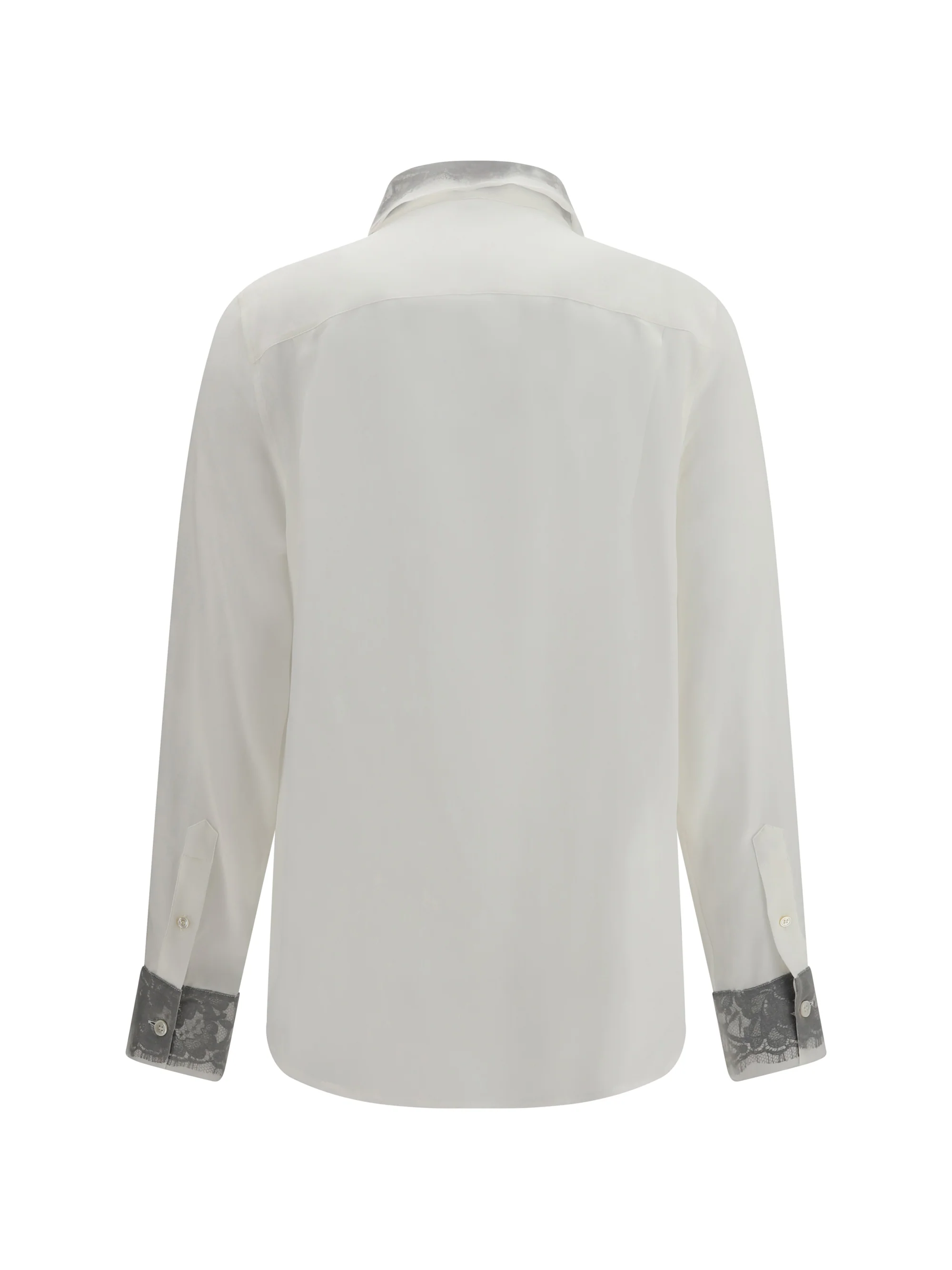 floral lace detail shirt