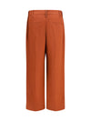 cigarette pants in fluid viscose and linen twill