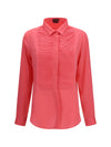 tuxedo shirt in silk with pleated bib