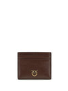 shiny leather card holder