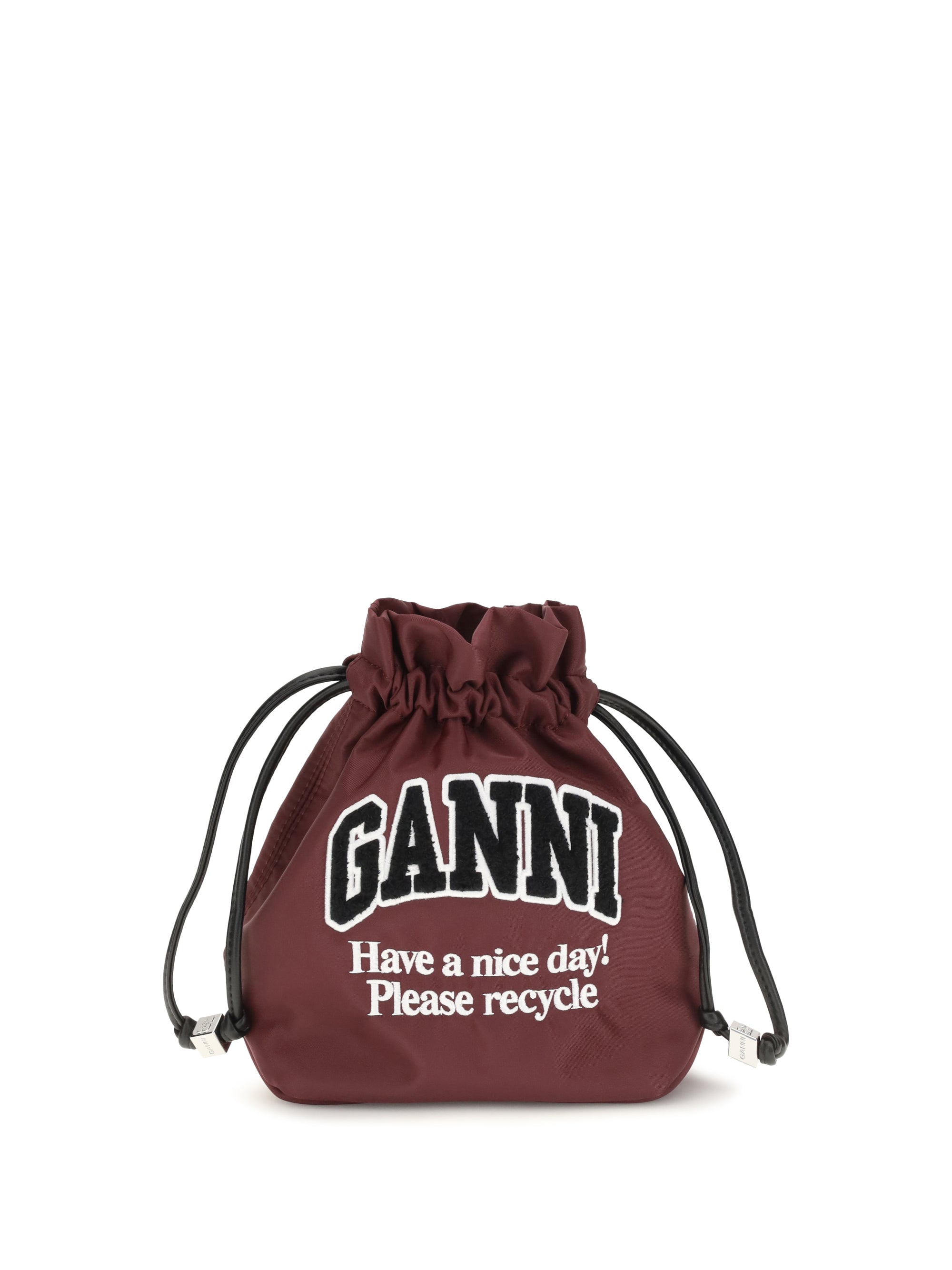 GANNI OS nylon pouch 