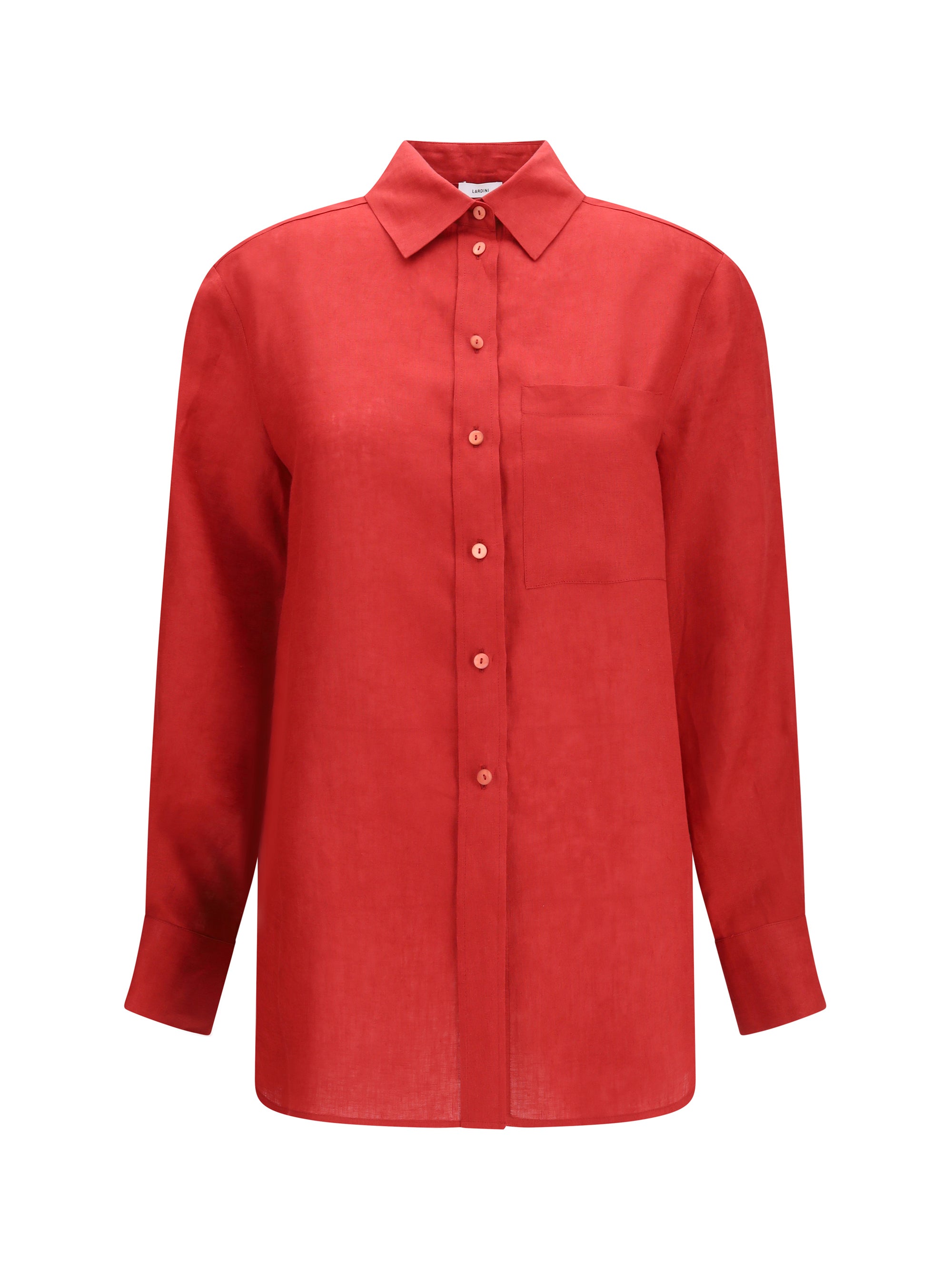 long-sleeved linen shirt