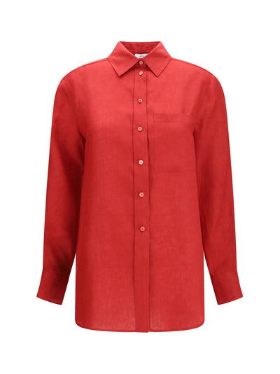 long-sleeved linen shirt