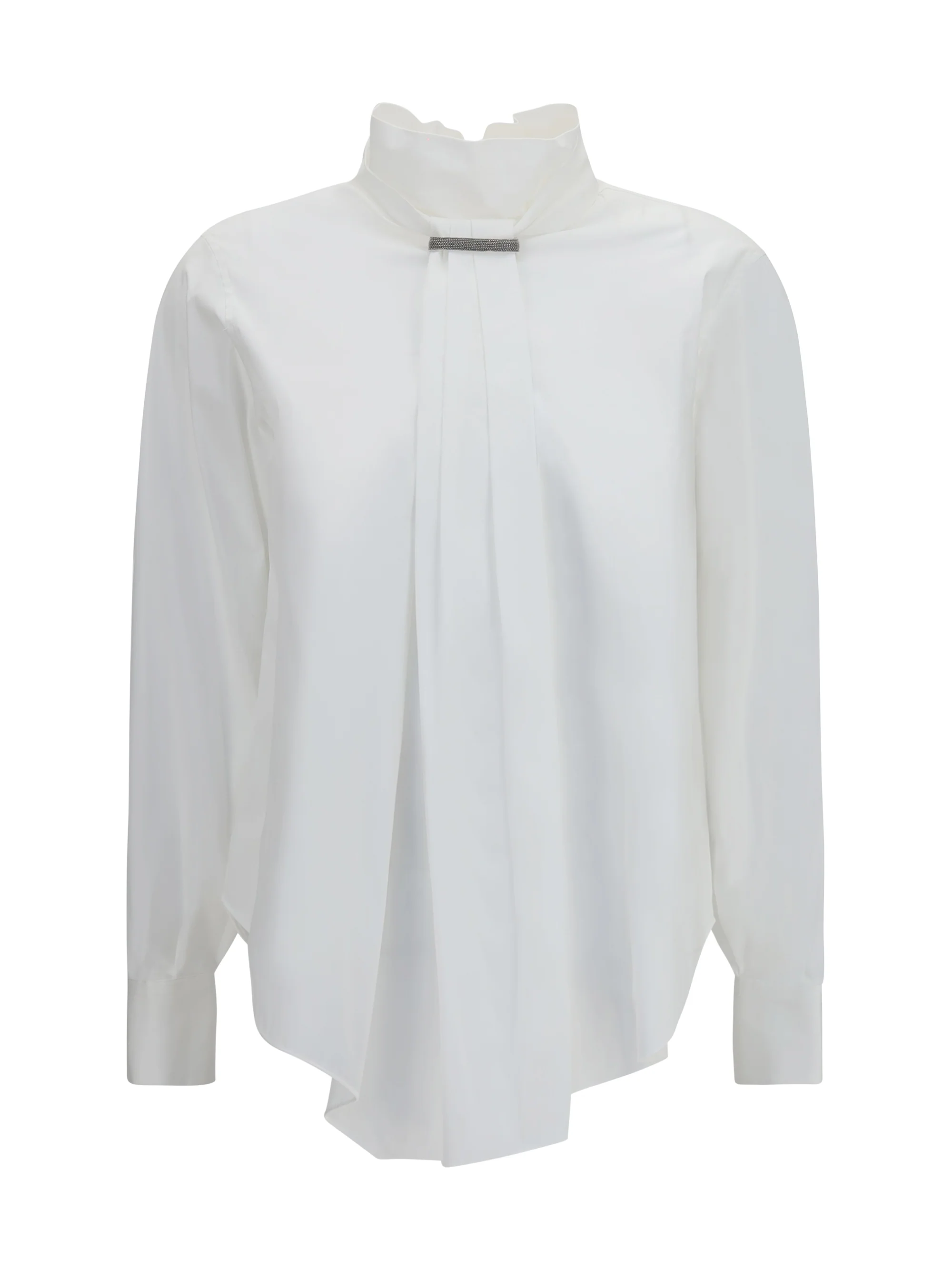 BRUNELLO CUCINELLI L blouse with monili decoration