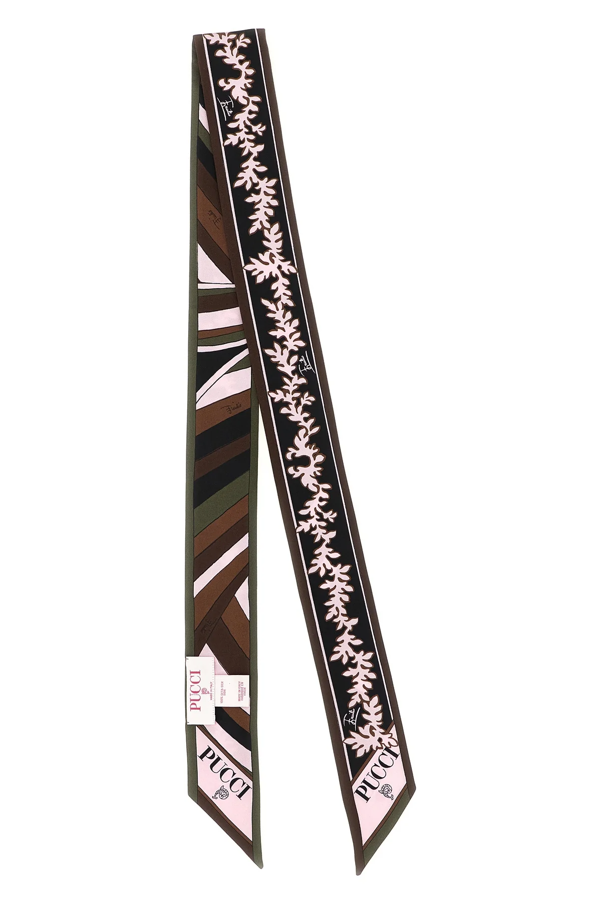 PUCCI OS the pucci scarf stands out for its elongated silhouette