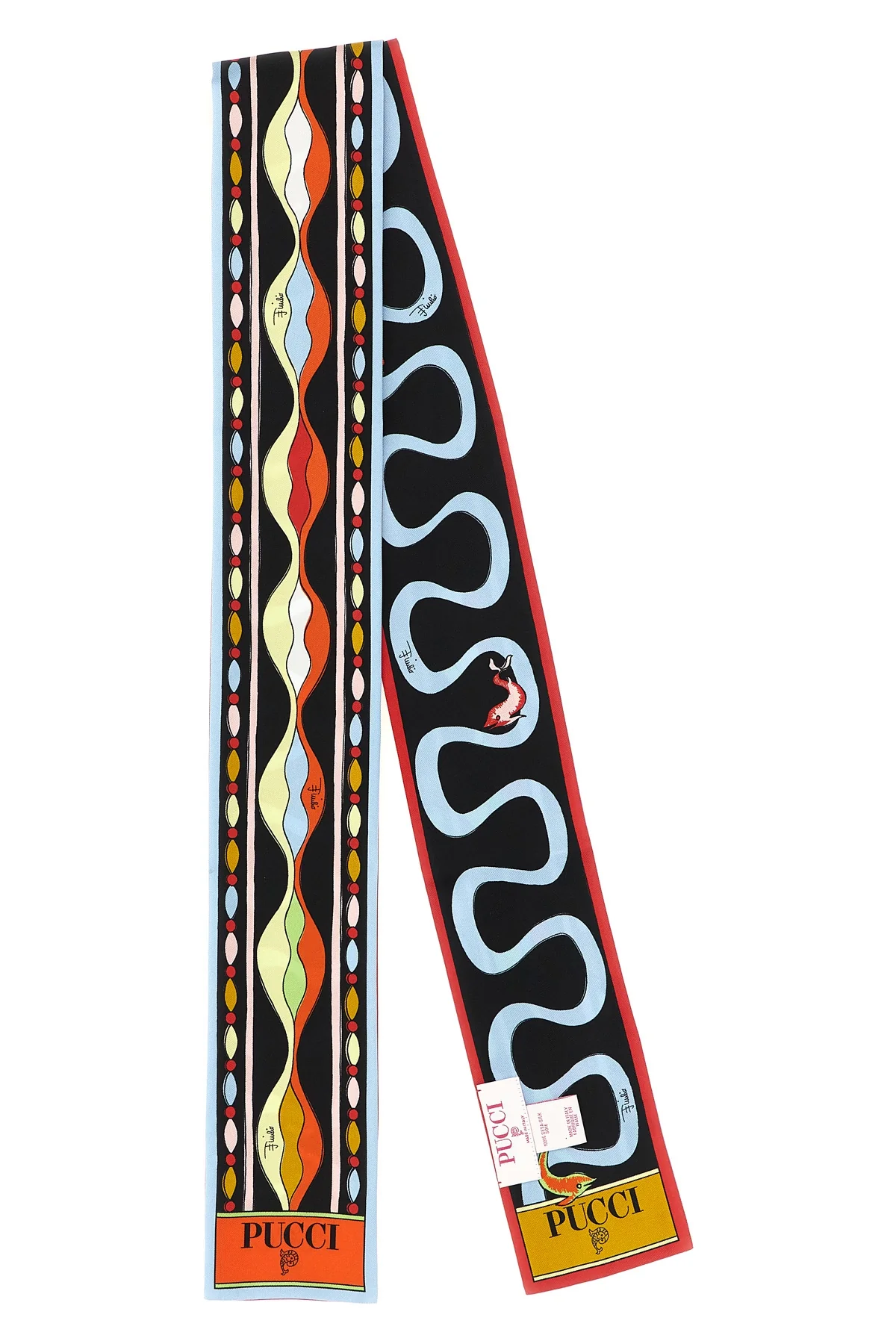 the pucci bandeau stands out for its elongated silhouette and straight edges