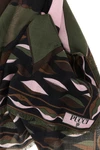 pucci pashmina in wool and silk blend stands out for its impalpable texture and