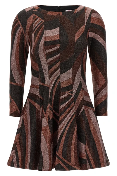 the pucci lurex jersey mini dress redefines the codes of the evening wardrobe