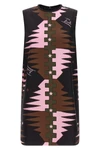 the pucci mini dress defines an essential silhouette through a rigorous straight