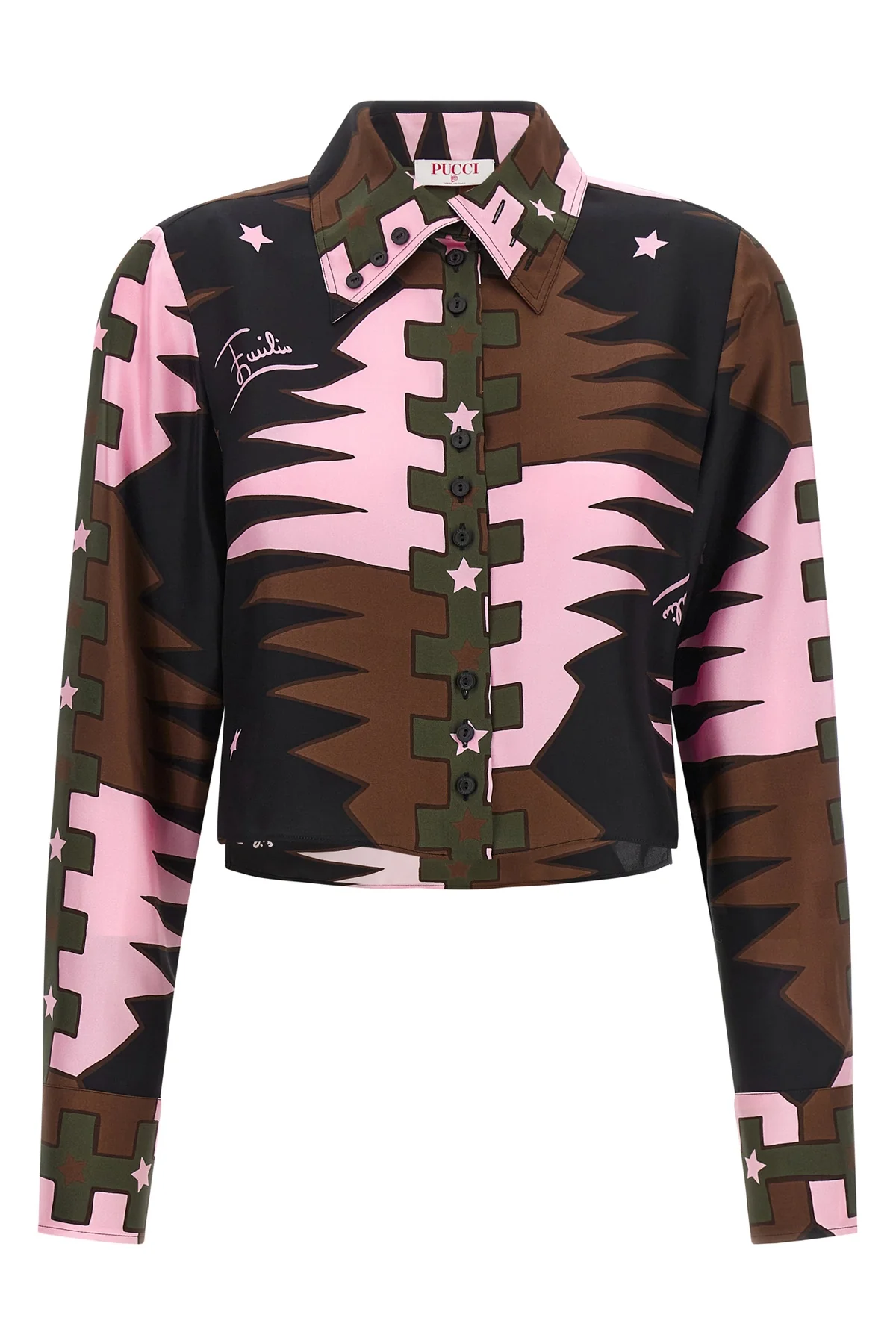 PUCCI 40 the pucci shirt is made of fine pure silk twill
