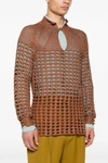 openwork linen blend sweater