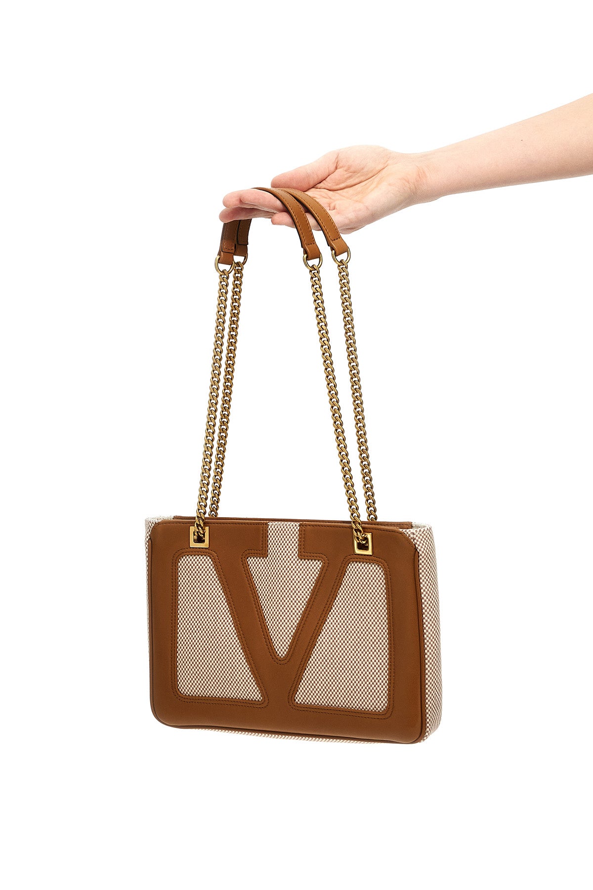 VALENTINO GARAVANI OS small in canvas viva superstar shopping bag