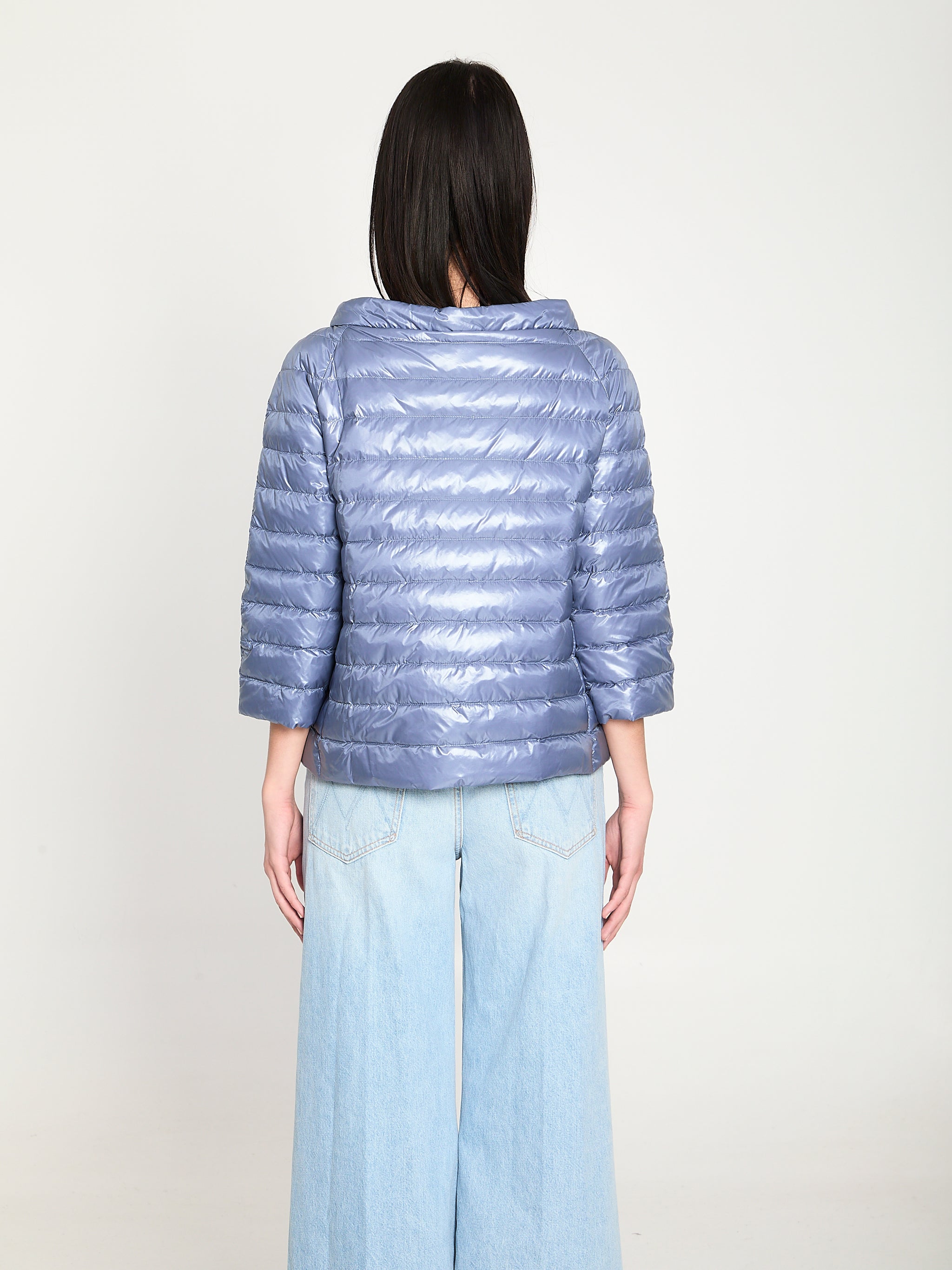 reversible short down jacket