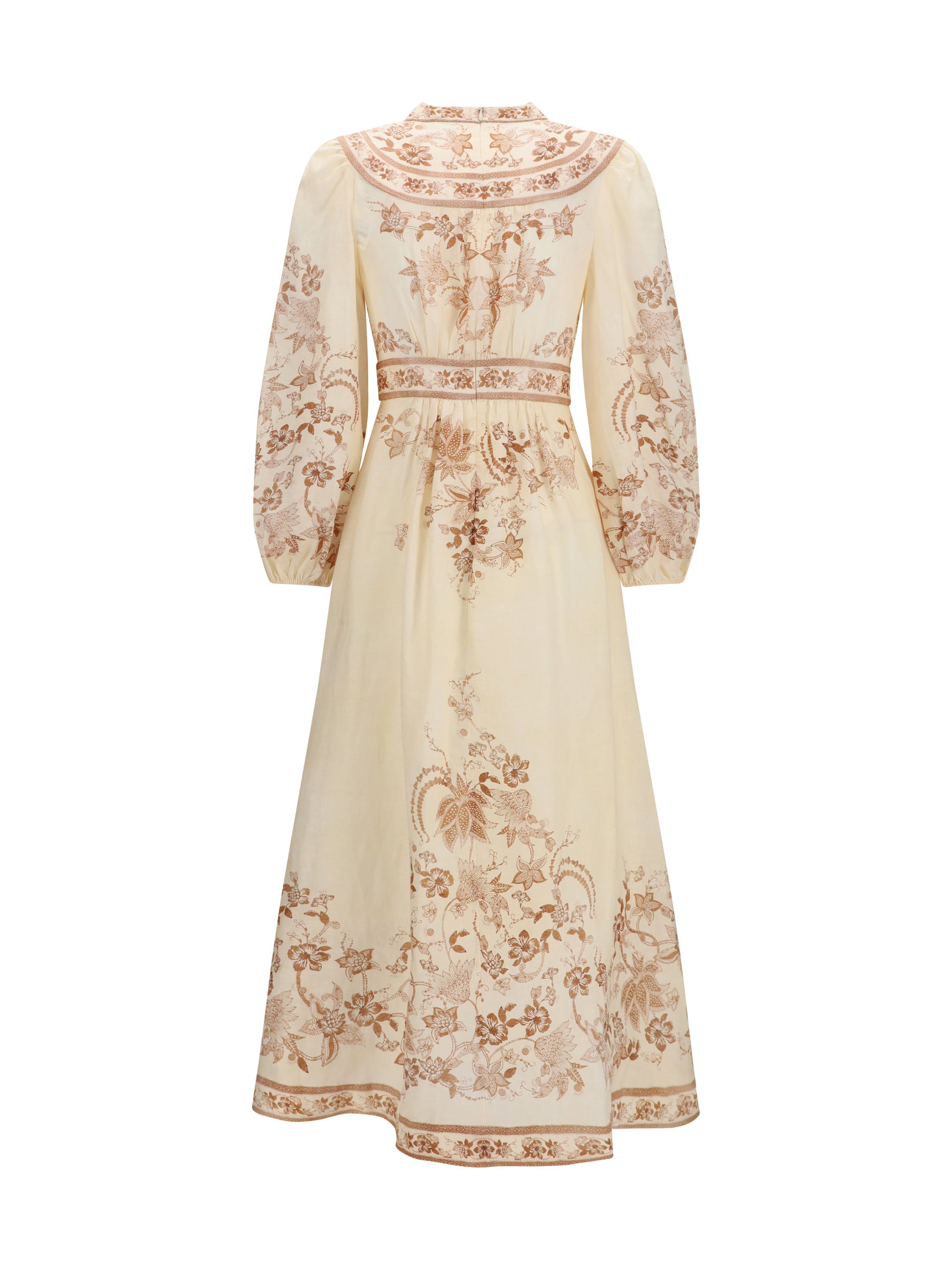 ZIMMERMANN 1 indra plunge floral dress
