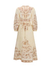 indra plunge floral dress