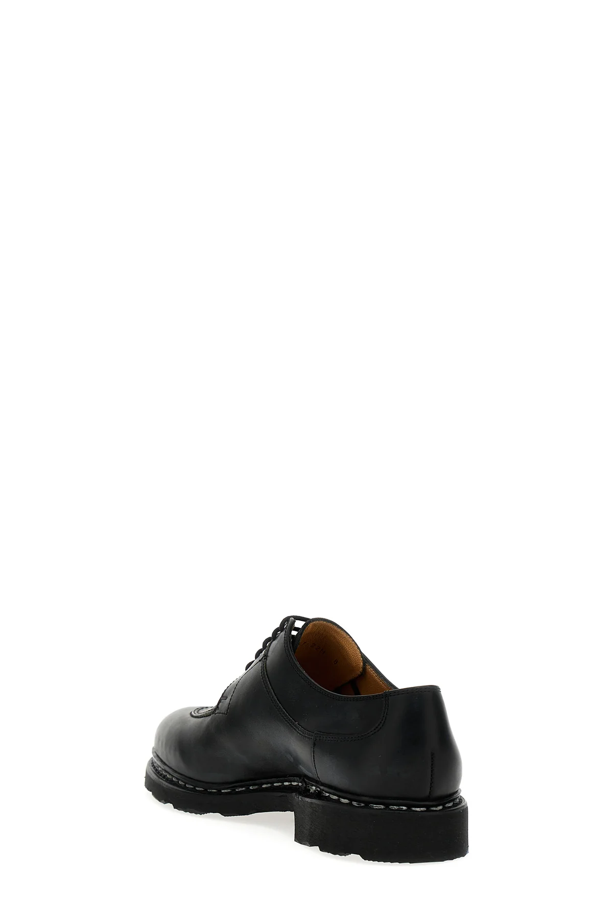 plexiglas leather lace up shoes