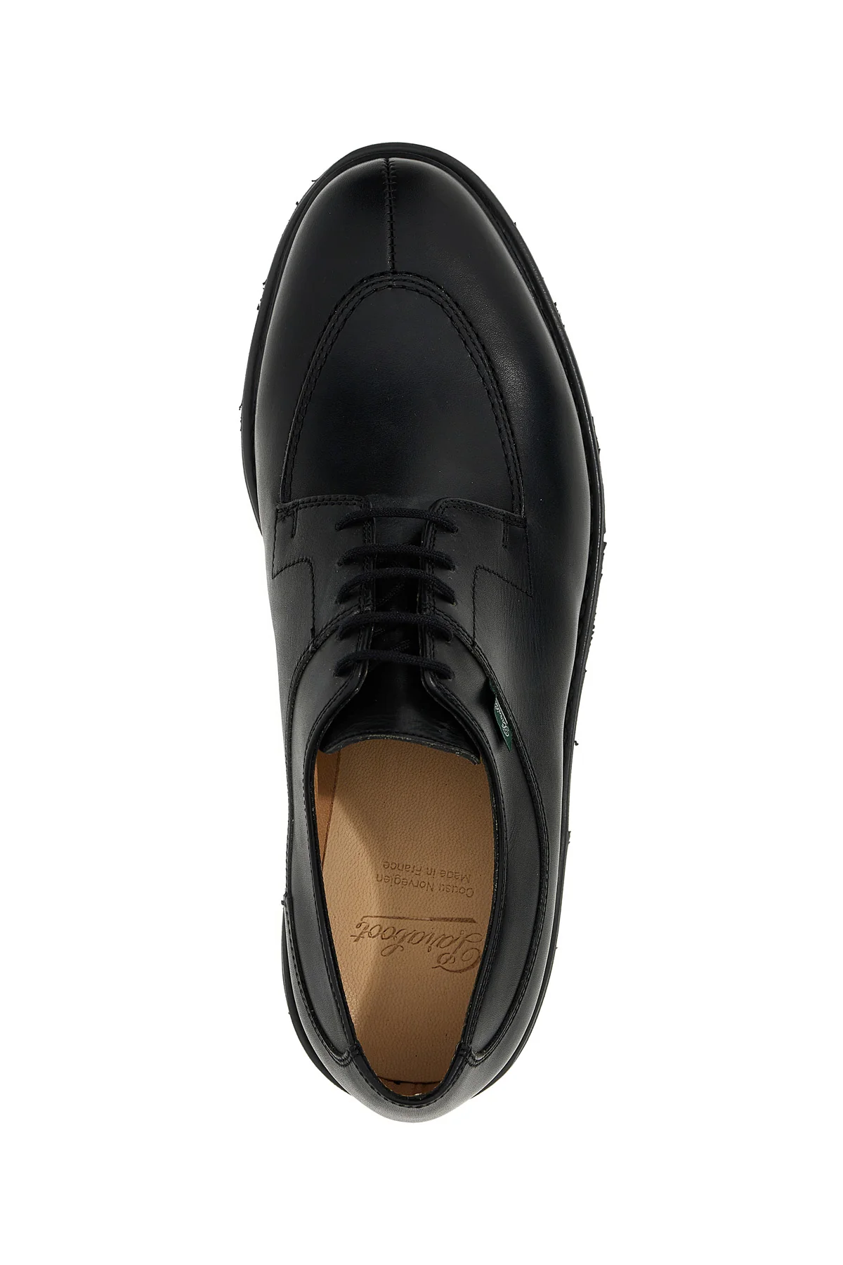 plexiglas leather lace up shoes